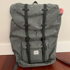 Herschel Little America Backpack Polka Dots Gray